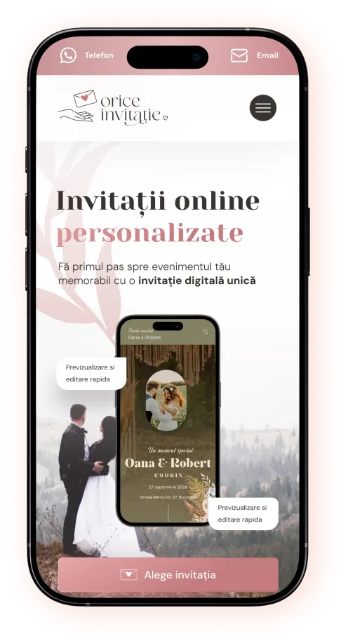 orice invitatie website